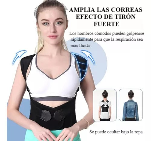 CORRECTOR DE POSTURA CON SOPORTE LUMBAR 50% OFF