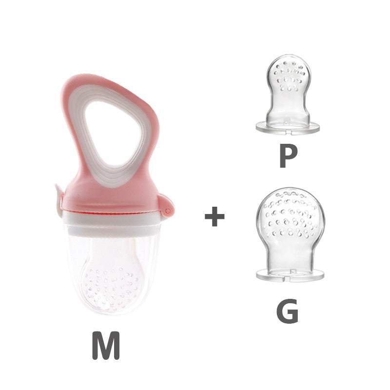 Kit 3 Chupetas-Alimentadoras com Furos para Frutas p/ Bebê