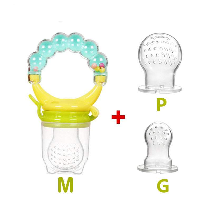 Kit 3 Chupetas-Alimentadoras com Furos para Frutas p/ Bebê