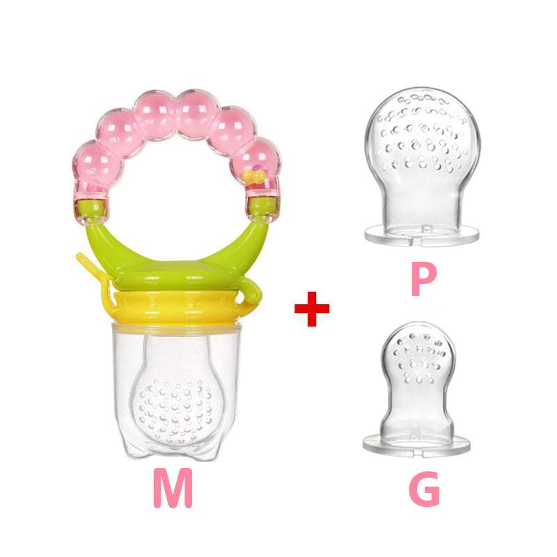Kit 3 Chupetas-Alimentadoras com Furos para Frutas p/ Bebê