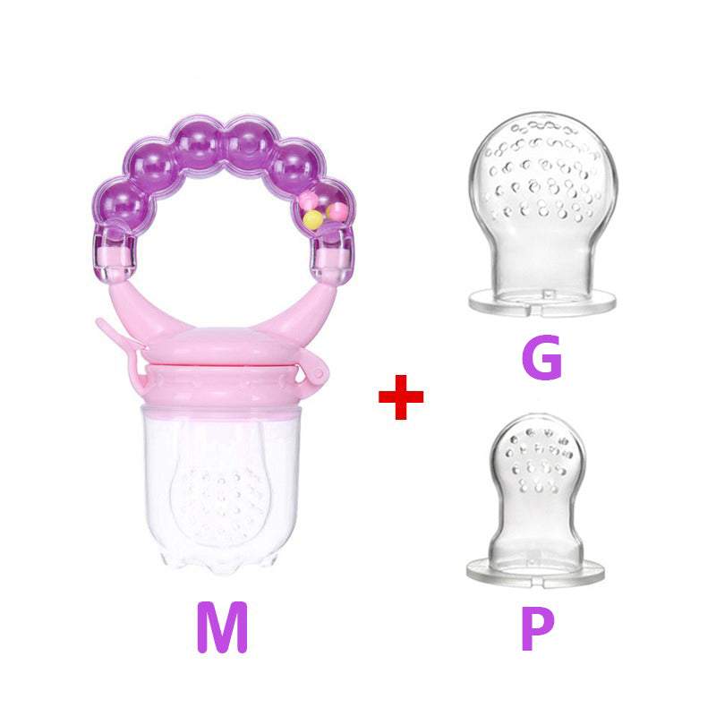 Kit 3 Chupetas-Alimentadoras com Furos para Frutas p/ Bebê