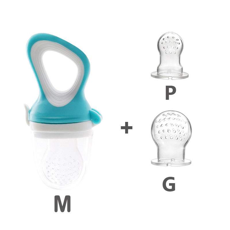Kit 3 Chupetas-Alimentadoras com Furos para Frutas p/ Bebê