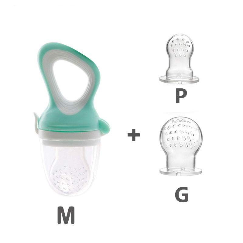 Kit 3 Chupetas-Alimentadoras com Furos para Frutas p/ Bebê