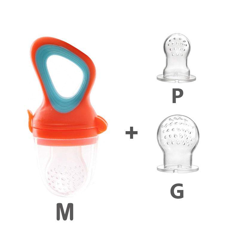 Kit 3 Chupetas-Alimentadoras com Furos para Frutas p/ Bebê