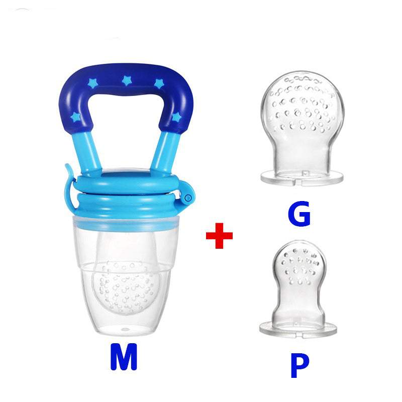 Kit 3 Chupetas-Alimentadoras com Furos para Frutas p/ Bebê