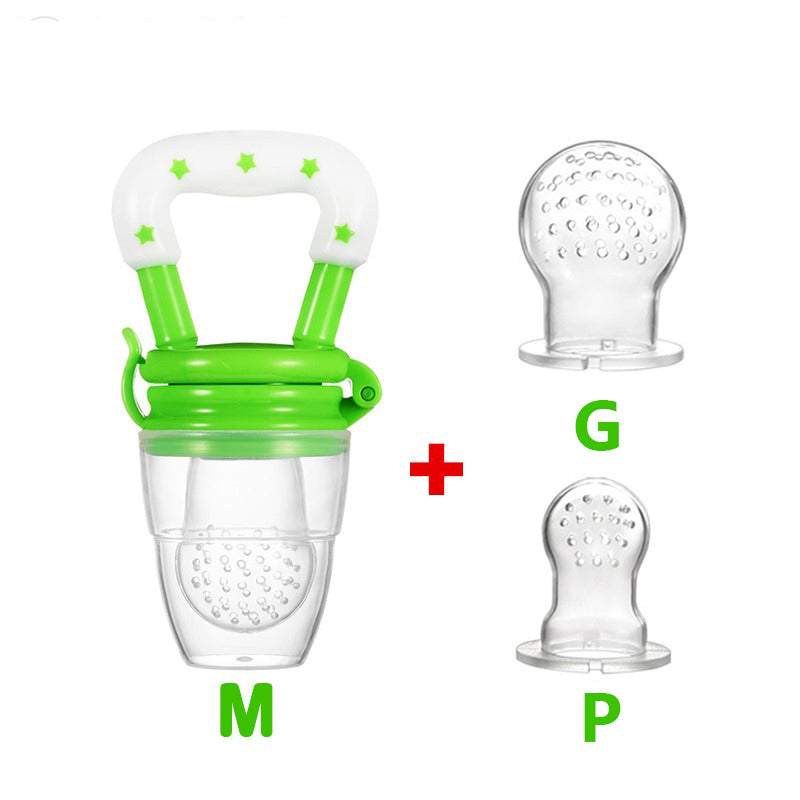 Kit 3 Chupetas-Alimentadoras com Furos para Frutas p/ Bebê