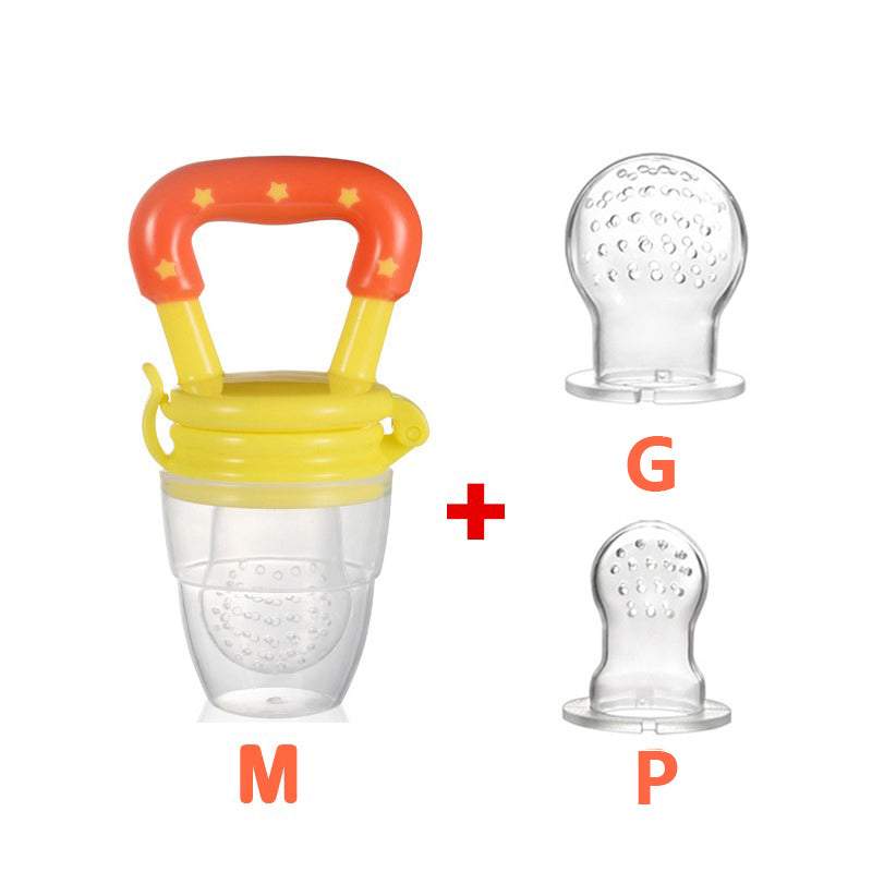 Kit 3 Chupetas-Alimentadoras com Furos para Frutas p/ Bebê
