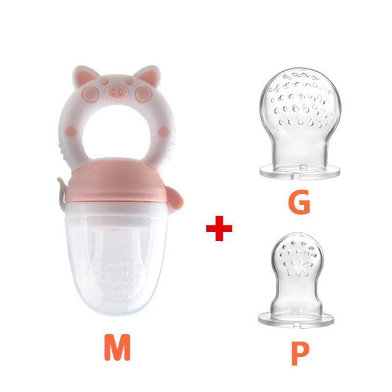 Kit 3 Chupetas-Alimentadoras com Furos para Frutas p/ Bebê