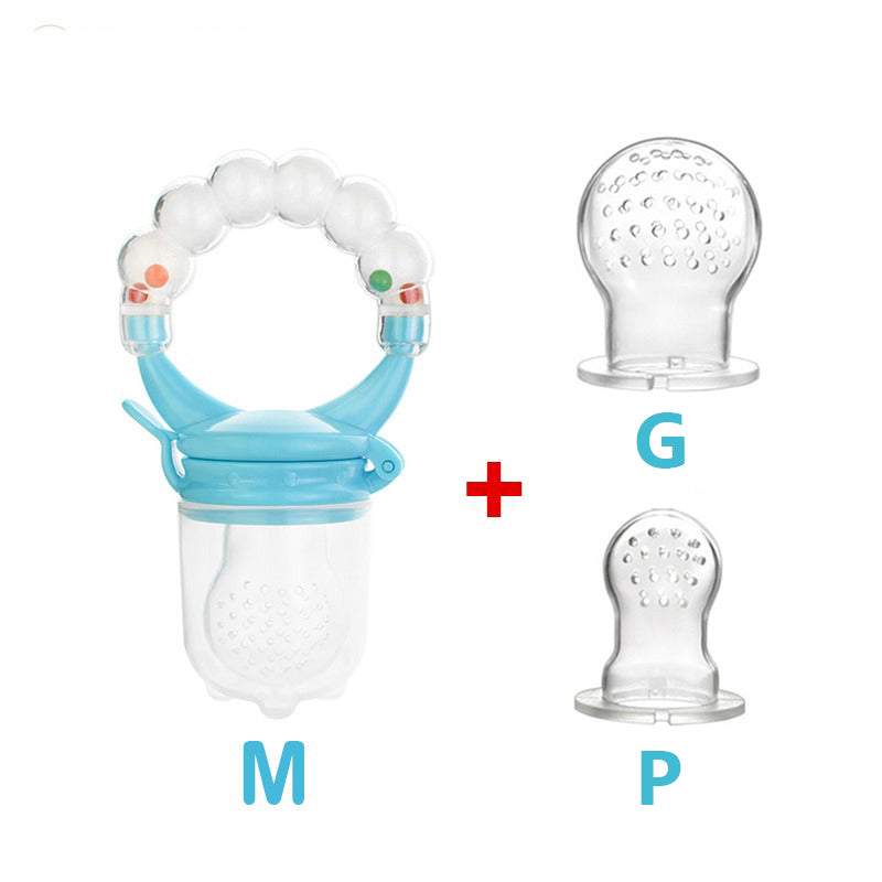 Kit 3 Chupetas-Alimentadoras com Furos para Frutas p/ Bebê