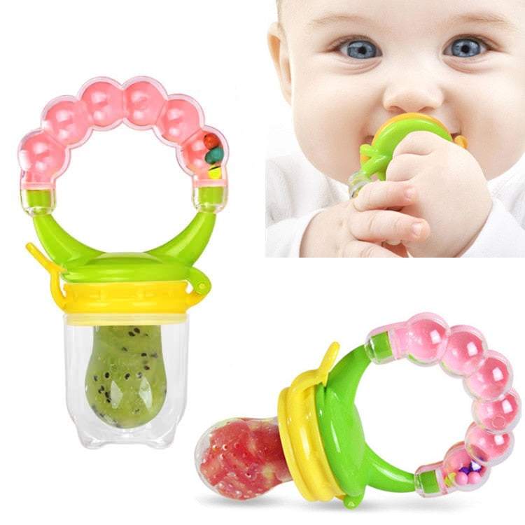 Kit 3 Chupetas-Alimentadoras com Furos para Frutas p/ Bebê