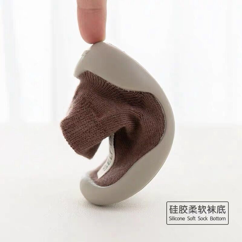 Zapato/botín Bebe Tipo Media Zuela En Goma Suave
