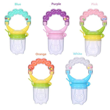 Kit 3 Chupetas-Alimentadoras com Furos para Frutas p/ Bebê
